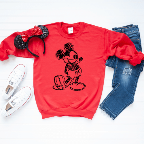 Mickey Mouse Sketch Youth Sweatshirt