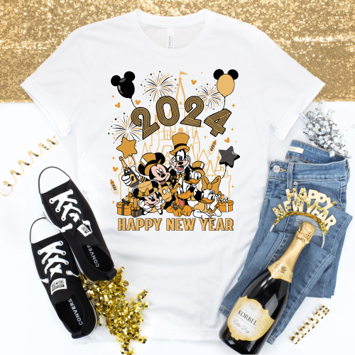2024 Happy New Year Mickey & Friends Shirt