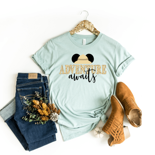 Adventure Awaits Mickey or Minnie Mouse Shirt -Toddler & Youth