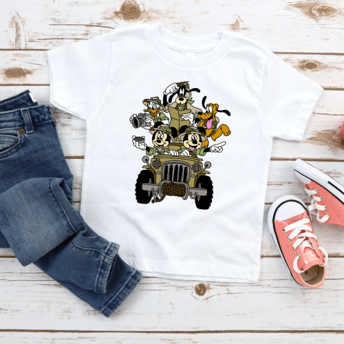Mickey & Friends Safari JEEP Shirt -Toddler & Youth