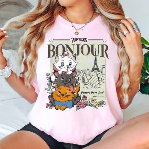 Bonjour Aristocats Comfort Colors Shirt