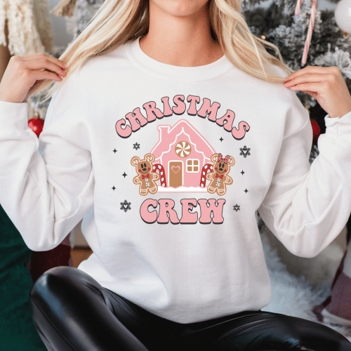 Mickey & Minnie Gingerbread Crew Sweatshirt- Youth