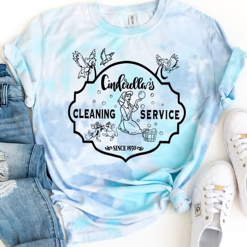 Cinderella’s Cleaning Service Tie Dye Shirt