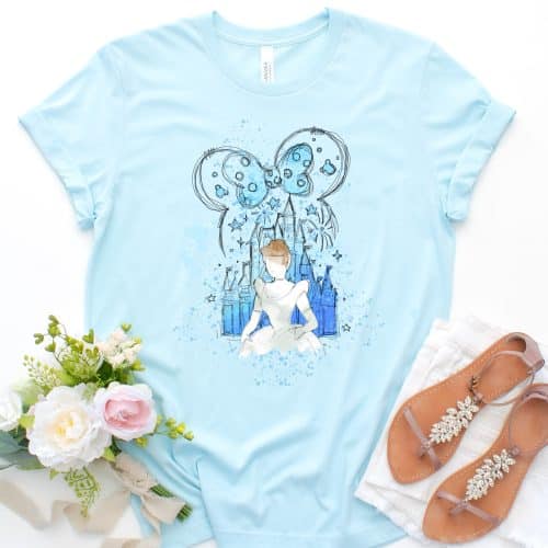 Cinderella Watercolor Castle Shirt