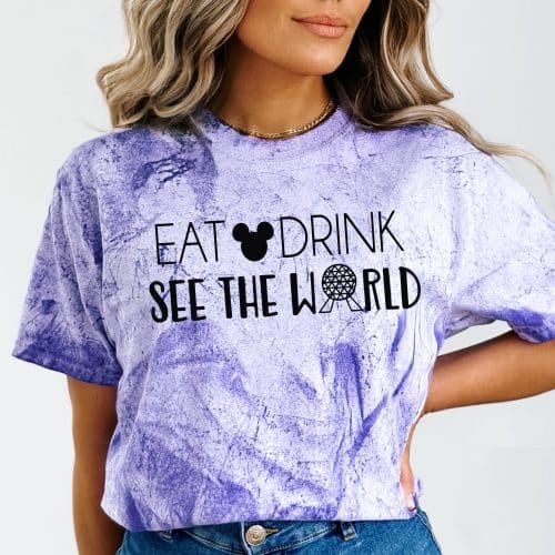 Eat Drink See The World Comfort Colors Colorblast Shirt