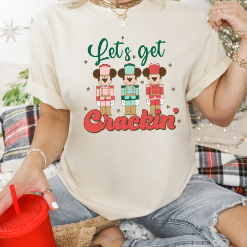 Let’s Get Crackin’ Comfort Colors Christmas Shirt