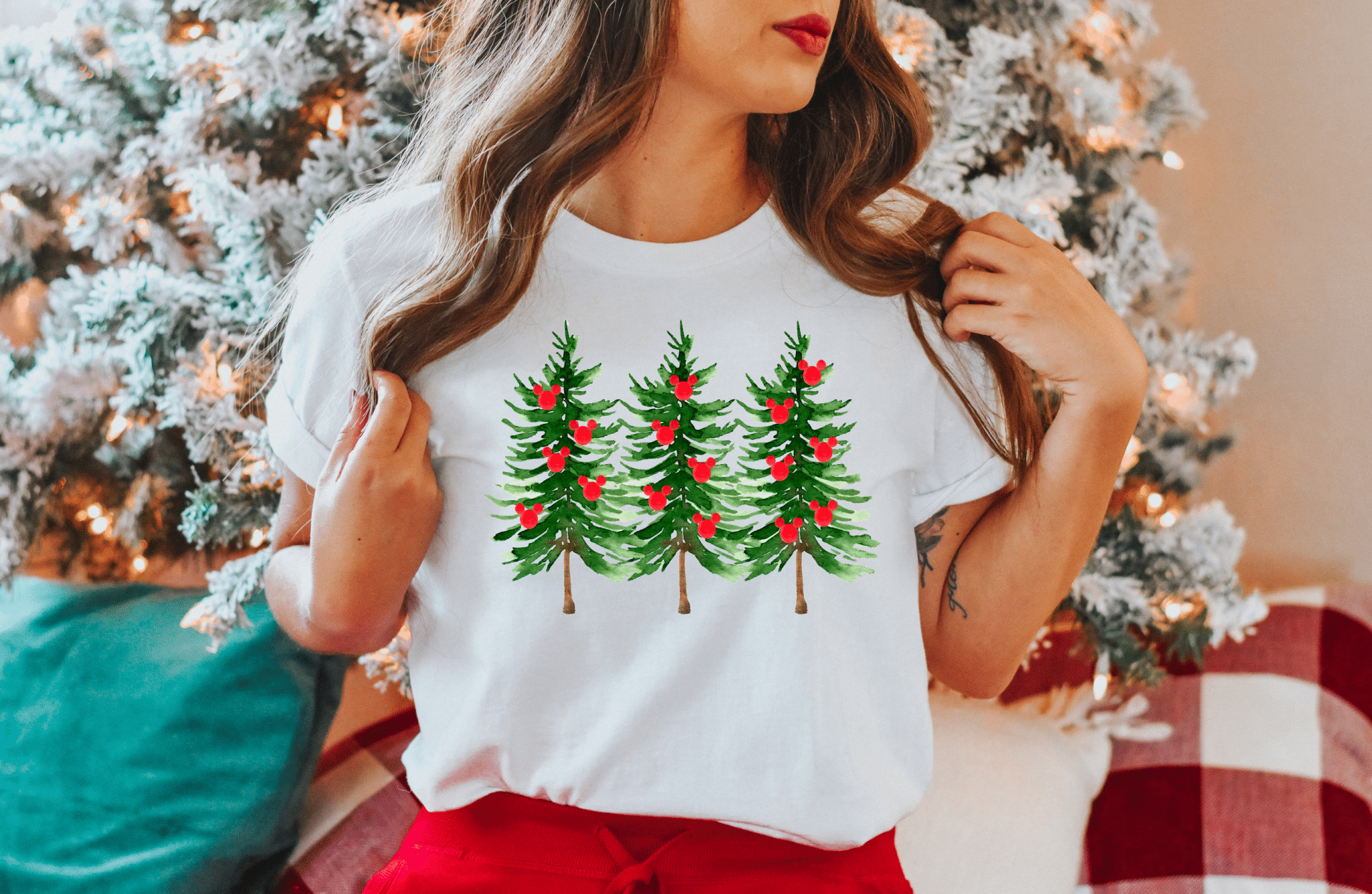 MICKEYCHRISTMASTREESSHIRT