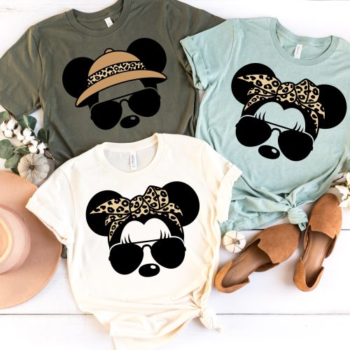 Animal Kingdom Safari Mickey or Minnie Mouse Shirt