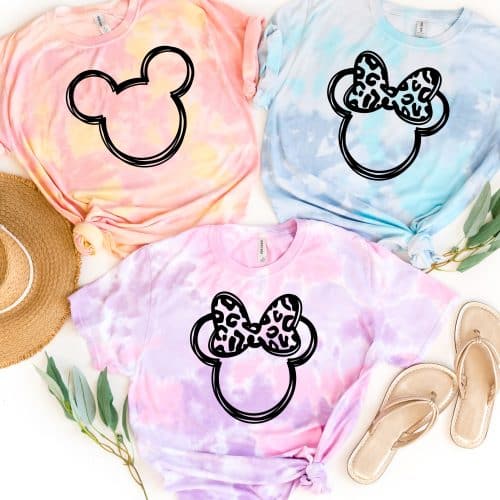 Mickey or Minnie Mouse Tie Dye Shirt