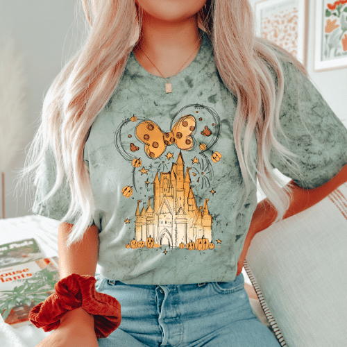 Minnie Mouse Fall Castle Comfort Colors Shirt