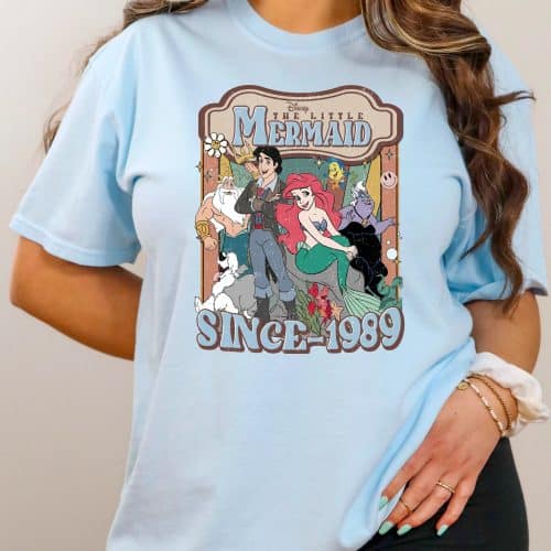 Retro The Little Mermaid Comfort Colors Shirt