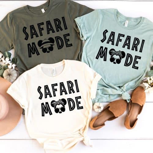 Safari Mode Mickey or Minnie Mouse Shirt