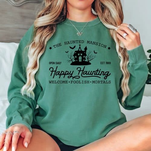 The Haunted Mansion Happy Haunting Comfort Colors Sweatshirt