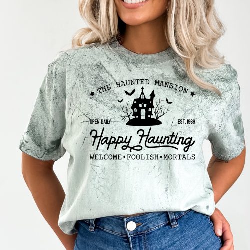 The Haunted Mansion Happy Haunting Comfort Colors Colorblast Shirt