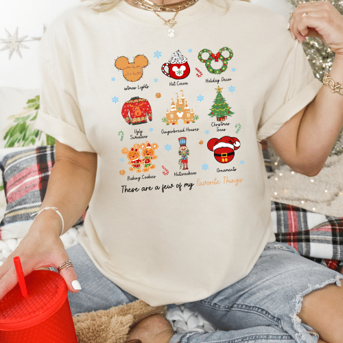 These Are A Few Of My Favorite Things Comfort Colors Christmas Shirt