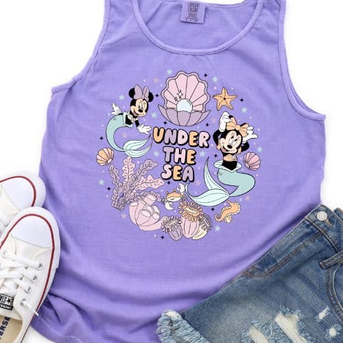 Under The Sea Minnie Mouse Tank