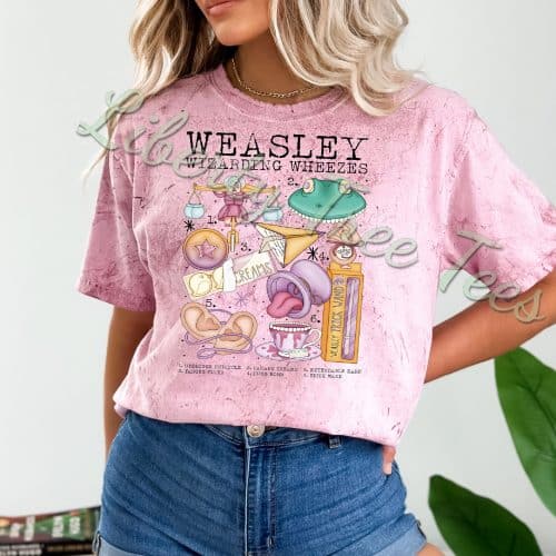 Weasley Wizarding Wheezes Comfort Colors Colorblast Shirt