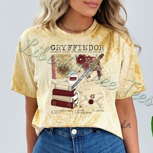Gryffindor Chart Comfort Colors Colorblast Shirt