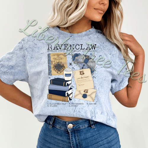 Ravenclaw Chart Comfort Colors Colorblast Shirt