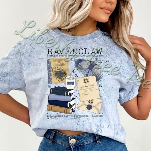 Ravenclaw Chart Comfort Colors Colorblast Shirt