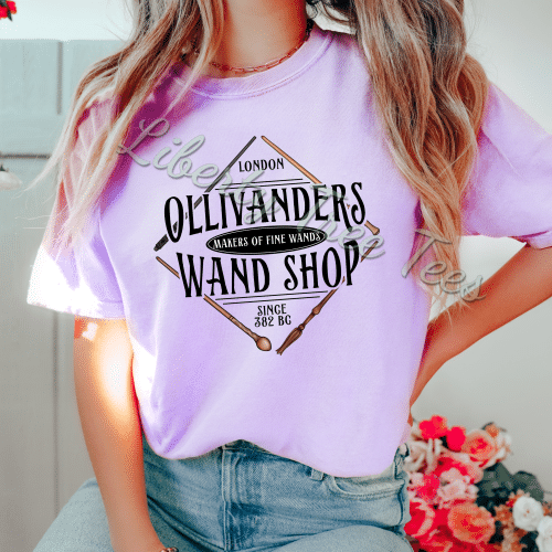 Ollivander’s Wand Shop Comfort Colors Shirt