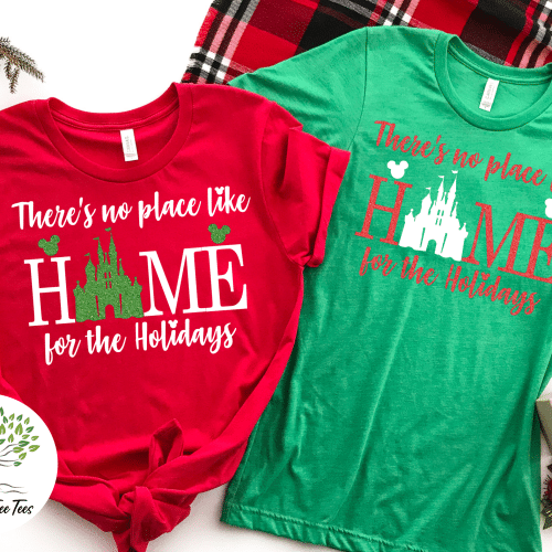 GLITTER There’s No Place Like Home For The Holidays Shirt