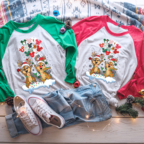 Chip & Dale Christmas at the Parks Raglan