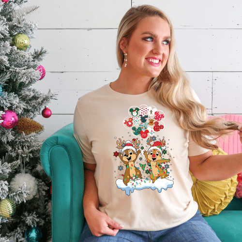 Chip & Dale At The Parks Christmas Shirt