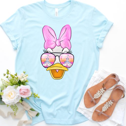 Daisy Duck Castle Aviator Glasses shirt