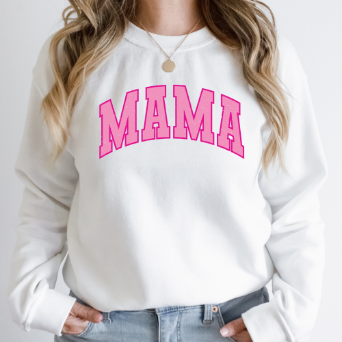 Mama Varsity (Pink) Sweatshirt