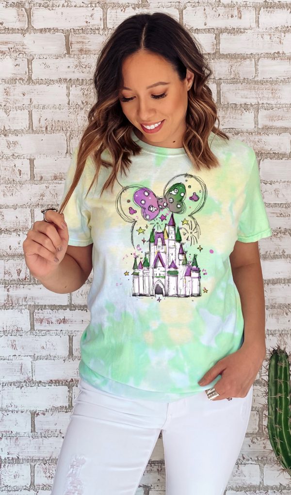 Minnie Mouse Mardi Gras Castle shirt