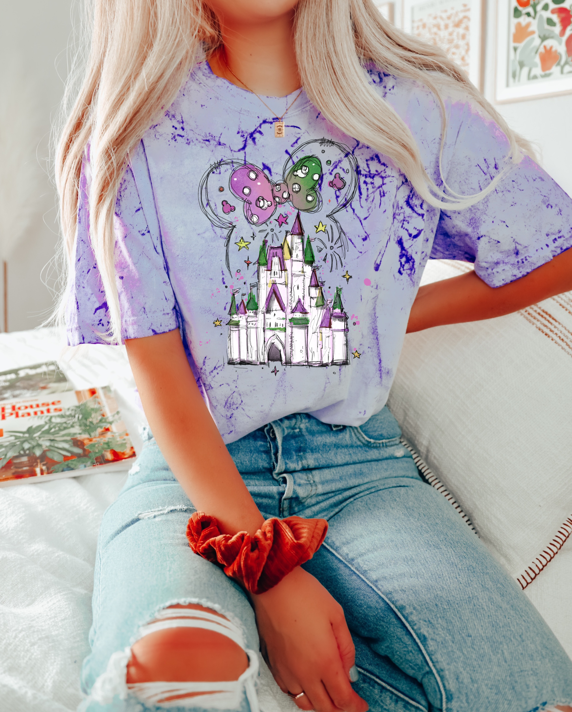 Minnie Mouse Mardi Gras Castle shirt