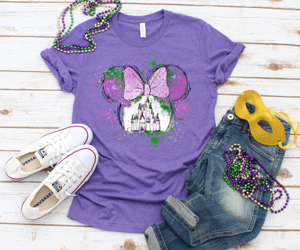 Minnie Mouse Mardi Gras shirt