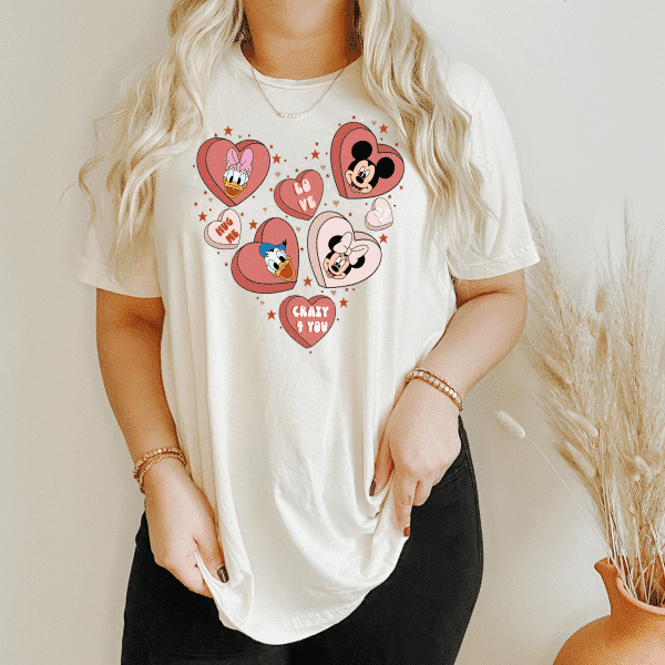 Disney conversation hearts shirt