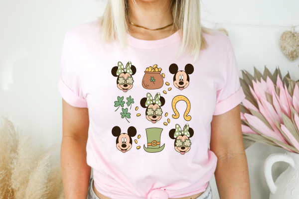 Mickey Mouse Doodles St. Patrick's Day shirt