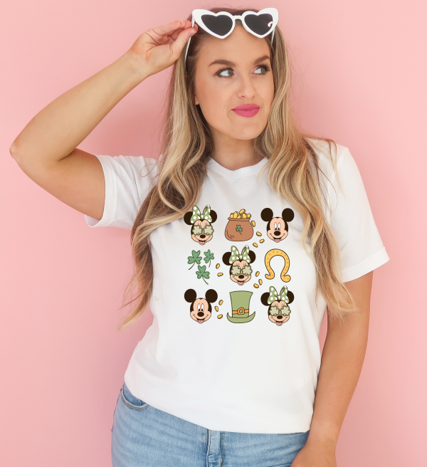 Mickey Mouse Doodles St. Patrick's Day shirt