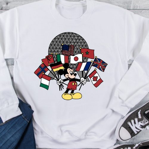 Mickey Epcot Flags Sweatshirt