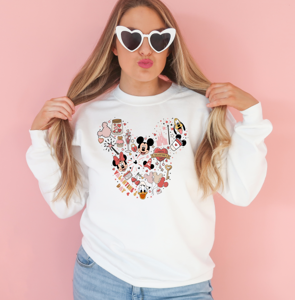 Mickey Mouse Valentine's Day sweatshirt