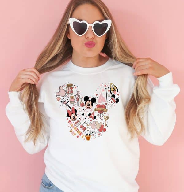 Mickey Mouse Valentine's Day sweatshirt