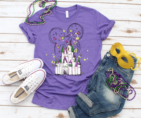 Minnie Mouse Mardi Gras Castle shirt