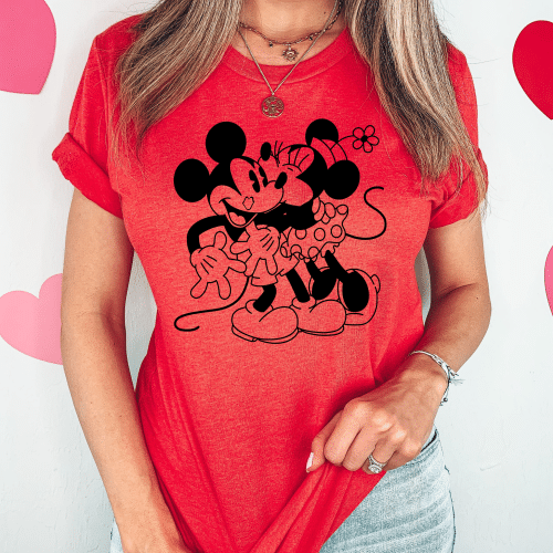 Minnie & Mickey Kissing Shirt