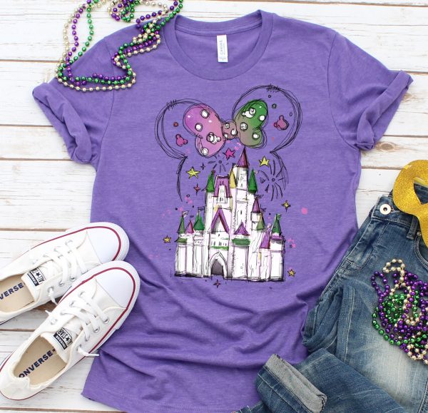 Minnie Mouse Mardi Gras Castle shirt