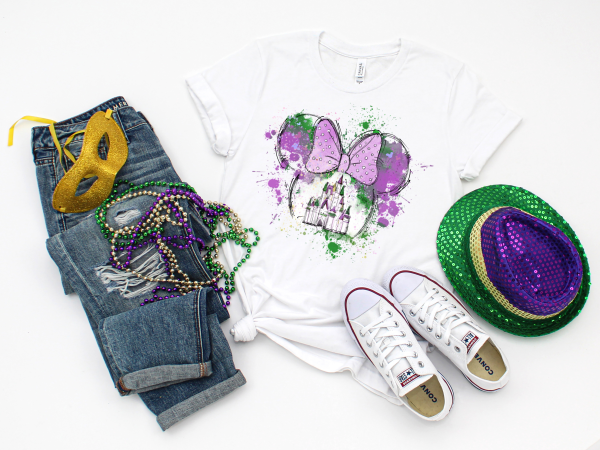 Minnie Mouse Mardi Gras shirt