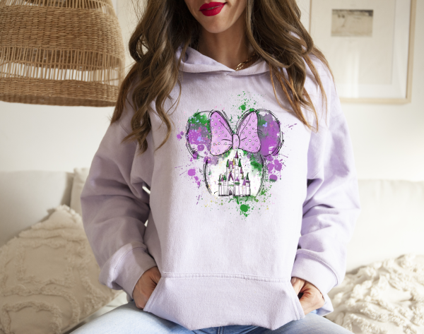 Minnie Mouse Mardi Gras Hoodie