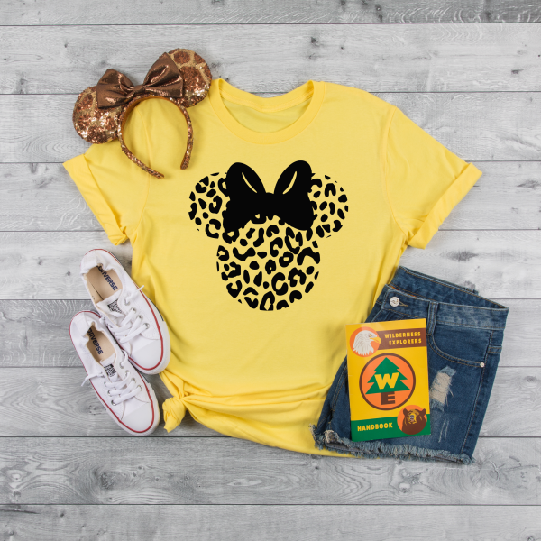 Minnie mouse leopard shirt