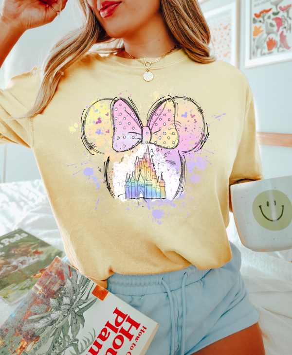 Minnie Mouse Rainbow Head Shirt