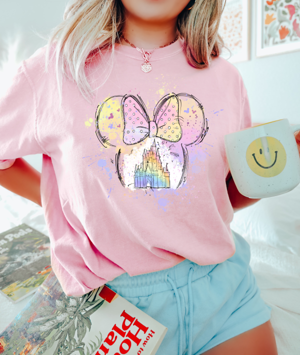 Minnie Mouse Rainbow Head shirt