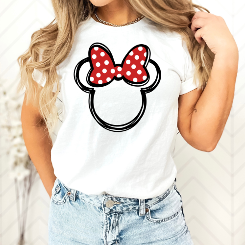 Minnie Mouse Polka Dot Bow Shirt