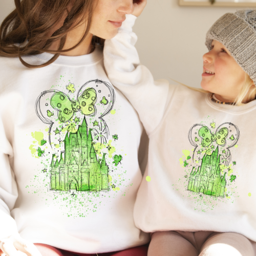 Minnie Mouse St. Patrick’s Day Castle Sweatshirt