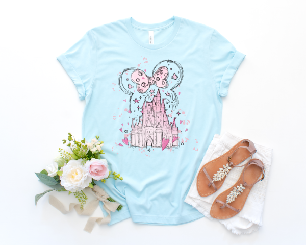 Minnie Valentine's Day castle shirt